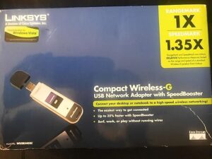 Linksys Compact Wireless-G USB Adapter WUSB54GC