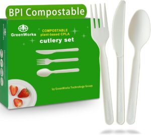 GreenWorks Compostable 150-Count Heavy-Duty Utensils Set