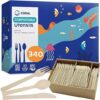 CORAL Compostable Cutlery Set 340 Pieces