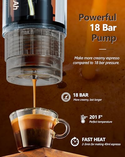 CONQUECO Portable Espresso Coffee Machine: 12V Electric Expresso Maker - Image 4
