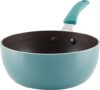 Rachael Ray Cook + Create Nonstick Saucier Pan, Agave Blue