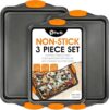 PERLLI Cookie Sheets Non Stick 3-Piece Set