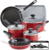 Farberware Cookstart DiamondMax Nonstick Cookware Set, 15 Piece