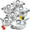 Cook N Home Cookware Basic 12-Piece Stainless Steel Set