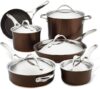 Anolon Copper Hard Anodized Nonstick Cookware Set (11 Piece)