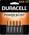 DURACELL Coppertop AAA Batteries, Power Boost, 10 Count