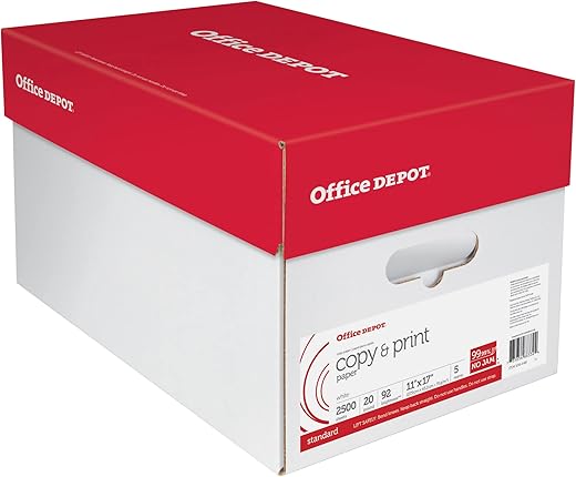 Office Depot Copy & Print Ledger Paper, 20 Lb