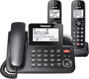 Panasonic Corded/Cordless Phone With Call Block KX-TGF852B