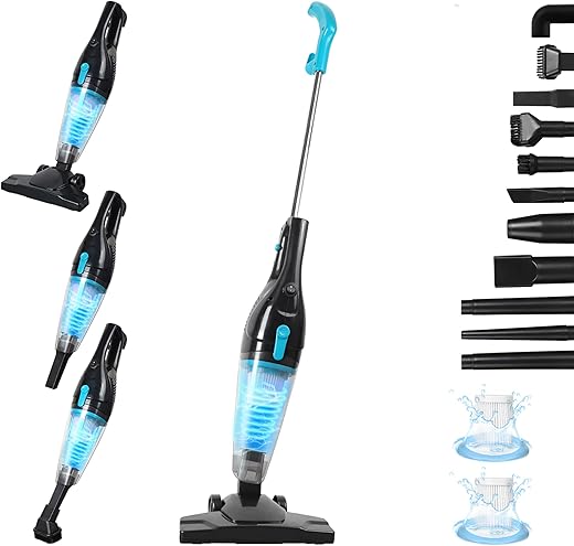 Intercleaner Corded Vacuum Cleaner, 15KPa Powerful Suction