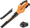 SnapFresh Cordless 20V Leaf Blower With Battery