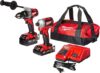 Milwaukee Cordless Combination Kit, 2 Tools, 18V