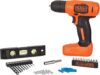 BLACK+DECKER Cordless Drill + 43 Pc. Kit (BDCD8HDPK)