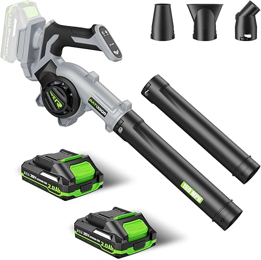 PATODOR Cordless Electric Leaf Blower With Batteries