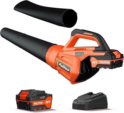 PULITUO Cordless Leaf Blower 20V With Battery