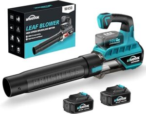 WHATOOK Cordless Leaf Blower 450 CFM 20V
