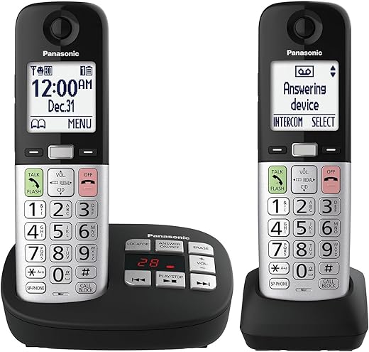 Panasonic Cordless Phone With Large Display And Buttons