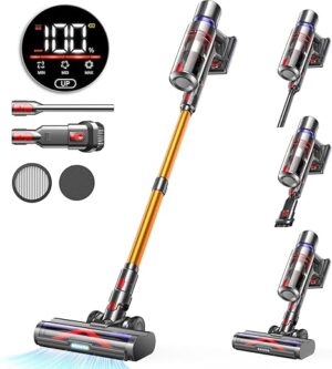 AFNOP Cordless Vacuum Cleaner, 45Kpa 550W 60Mins