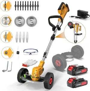 XIELAOBAN Cordless Weed Wacker With 3 Blades