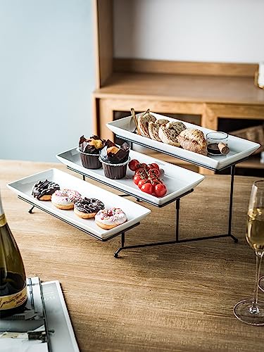 Cormomu 3 Tier Collapsible Serving Tray, 14 Inches - Image 4