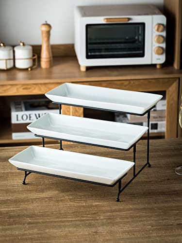 Cormomu 3 Tier Collapsible Serving Tray, 14 Inches - Image 5
