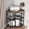 VEDECASA Corner Printer Stand With Power Outlet