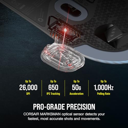 Corsair M75 Wireless RGB Gaming Mouse, 26000 DPI - Image 3