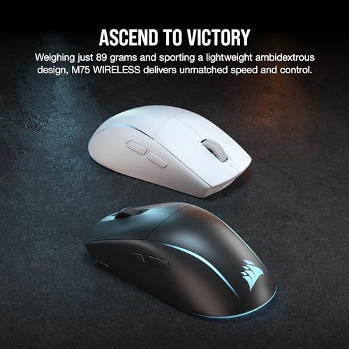 Corsair M75 Wireless RGB Gaming Mouse, 26000 DPI - Image 2
