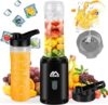 MoKo Countertop Blender With Travel Cup, Black