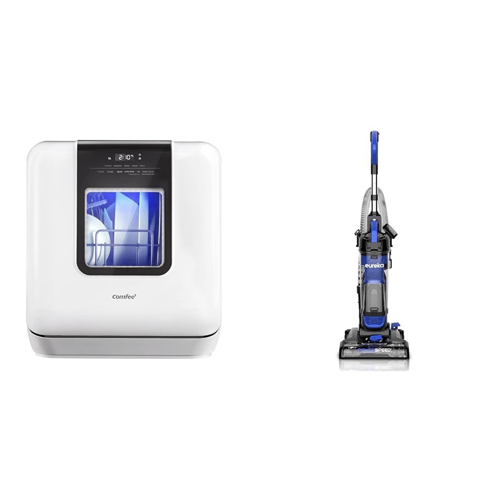 COMFEE' Countertop Dishwasher & Upright Vacuum Bundle