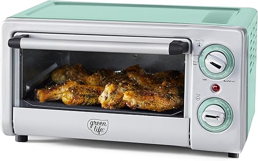 GreenLife Countertop Toaster Oven Air Fryer Stainless Steel