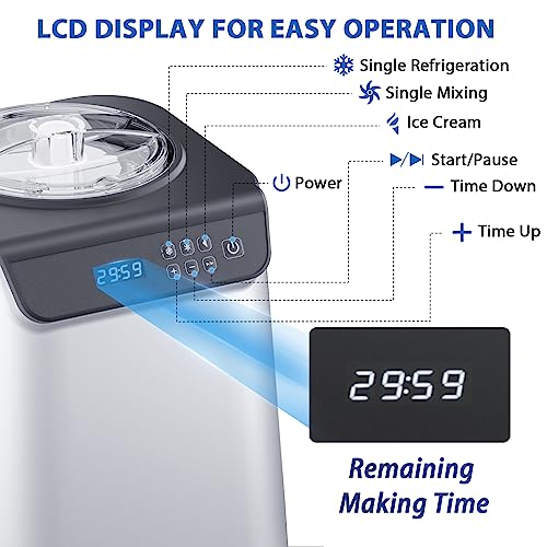 COWSAR Ice Cream Maker With Built-in Compressor - Image 3