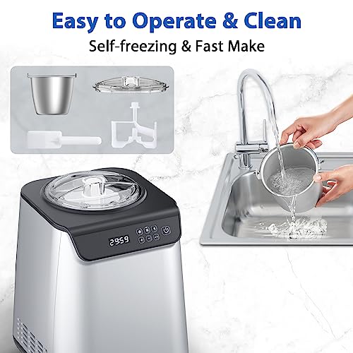 COWSAR Ice Cream Maker With Built-in Compressor - Image 4