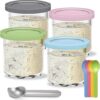 FORTHEAL Creami Pints & Lids, 4 Pack, 16 oz