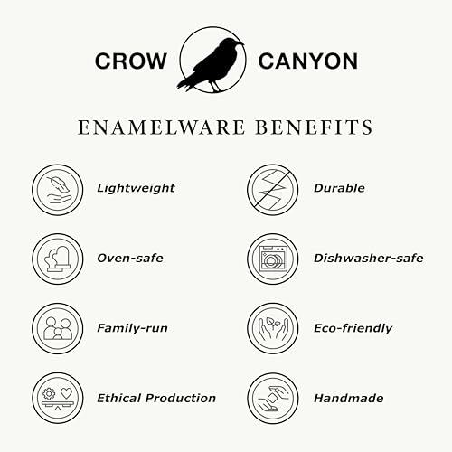 Crow Canyon Home Enamelware Jelly Roll Pan, Black/White Splatter - Image 3
