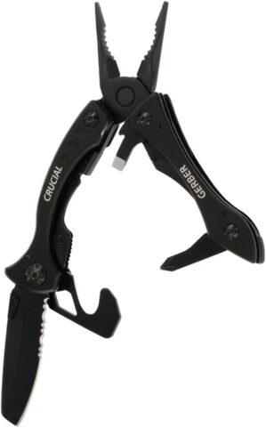 GERBER Crucial Multi-Tool – Black w/Clip [31-001518]