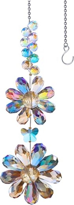 PEDOBO Crystal Flower Suncatcher Rainbow Maker Decor
