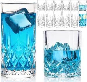 Claplante Crystal Glassware Set, 12 Piece