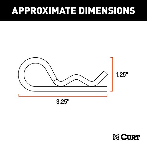 CURT Trailer Hitch Clips, 1/2 Or 5/8-Inch Pins - Image 2