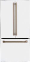 GE CWE19SP4NW2 French Door Refrigerator, Matte White