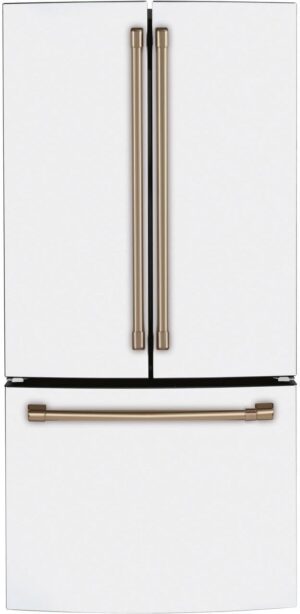 GE CWE19SP4NW2 French Door Refrigerator, Matte White