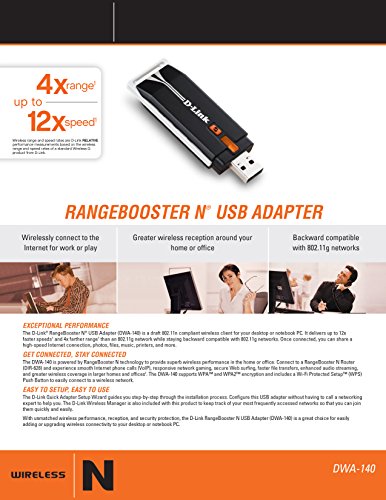 D-Link RangeBooster 802.11n Wireless USB Adapter - Image 3