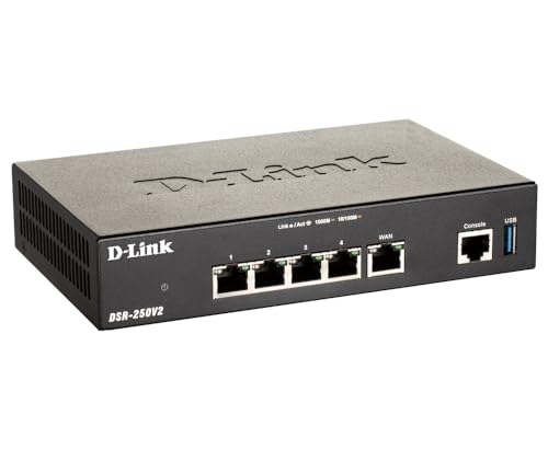 D-Link Unified VPN Router, 4 Port Gigabit (DSR-250V2) - Image 2