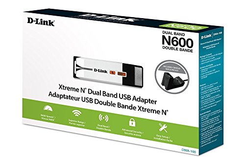 D-Link Wireless Dual Band N600 USB Adapter DWA-160 - Image 4