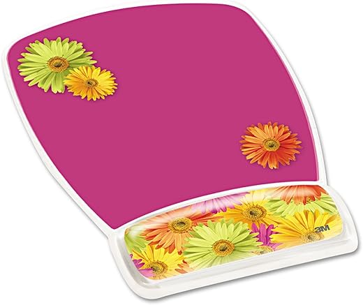 3M Daisy Design Clear Gel Mouse Pad MW308DS