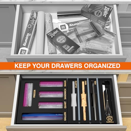 DALSHABET Bamboo Storage Bag Organizer Dispenser - Image 2