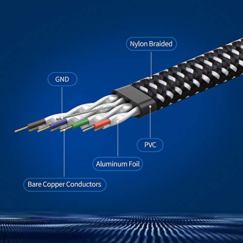DanYee Cat 8 Nylon Braided Ethernet Cable 10ft - Image 3