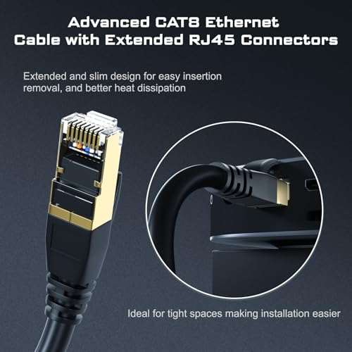 DbillionDa Cat8 Ethernet Cable, 6FT Heavy Duty - Image 4