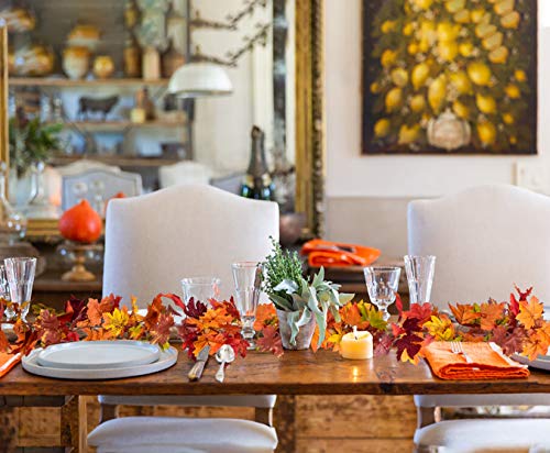 DearHouse 2 Pack Maple Leaf Fall Garland - Image 4