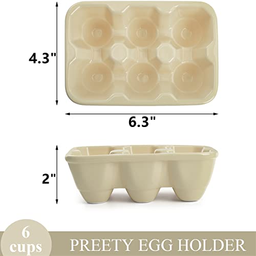 DEAYOU Ceramic Egg Tray 3-Pack, 18 Cups - Image 2