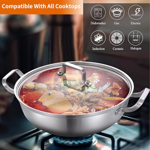 DELARLO Tri-Ply Stainless Steel Everyday Pan - Image 5